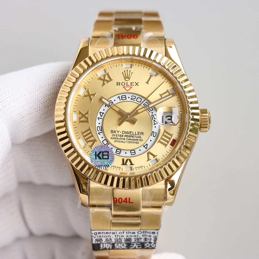 Gold Dial Rolex Sky-Dweller Replica