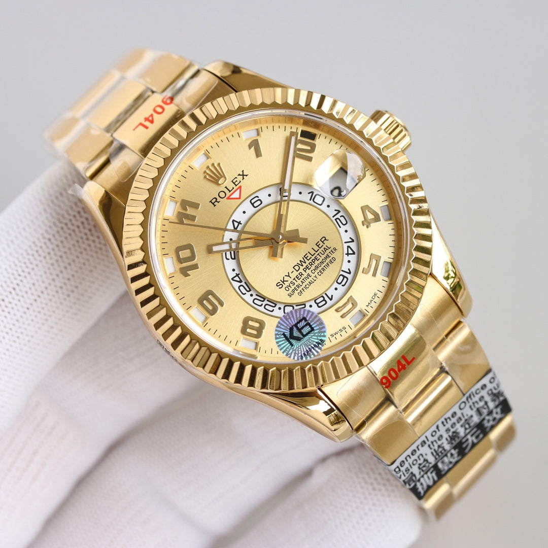 Gold Dial Rolex Sky-Dweller Replica