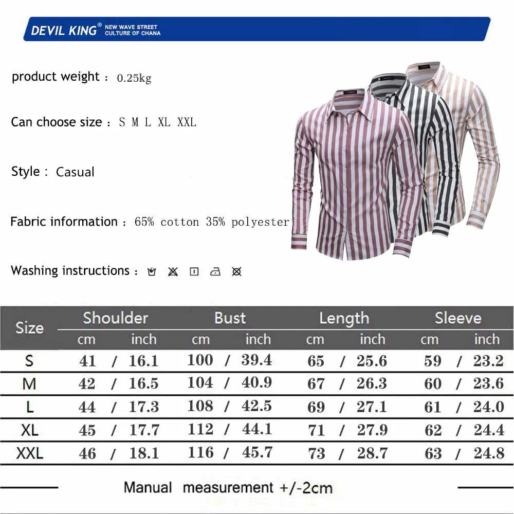 Plaid stripe Cotton Dress Shirts