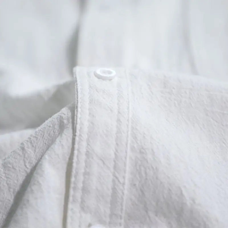 Plain Linen And Cotton Half Sleeve Shirt