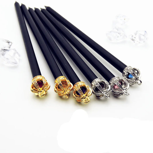 Pencil Crown Diamond Color Pencil Stationery Items Drawing Supplies Cute Pencils For School Basswood Office School