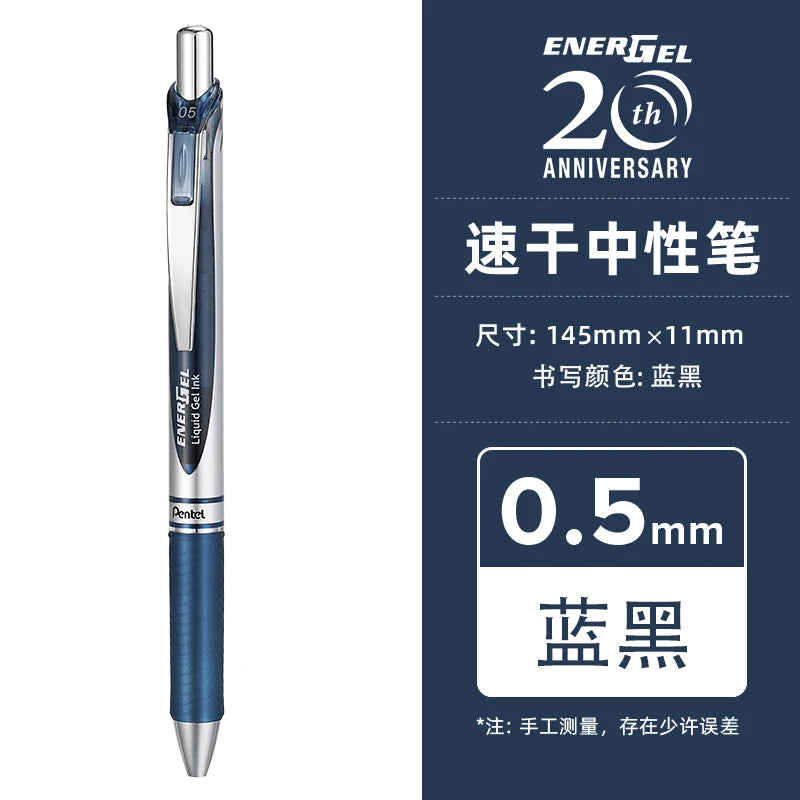 Pentel  BLN75 Gel Pen Smooth And Quick-drying Press Water Pen For Students With 0.5mm Japanese Stationery