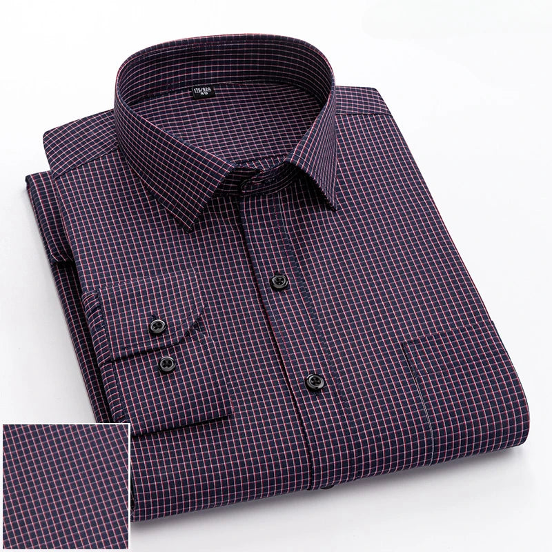 Elegants Casual Slim Fit Cotton Long-Sleeve shirts