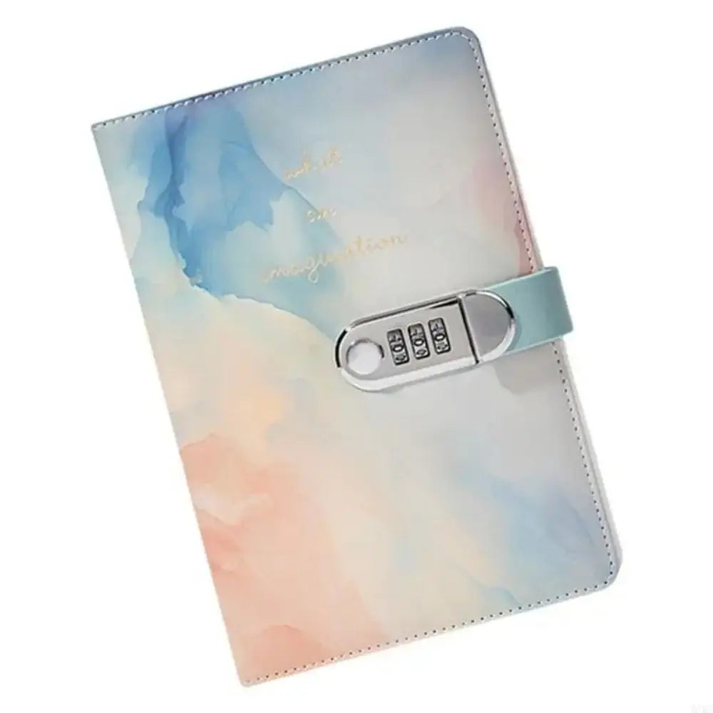 240 Pages A5 Journal Notebook Thickened Protecting Secrets Password Book with Lock PU Leather Waterproof Student Notepad Gifts