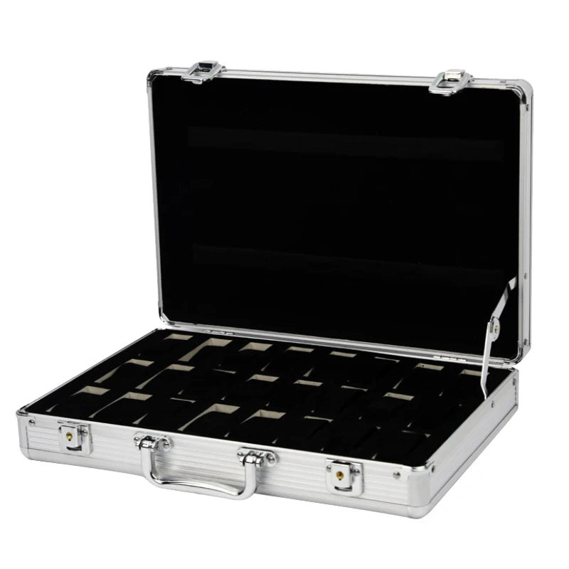 Girds Luxury Premium Quality Watch Box Aluminum Alloy Produc Pattern Storage Clock Box Collection Display Gift Boxes