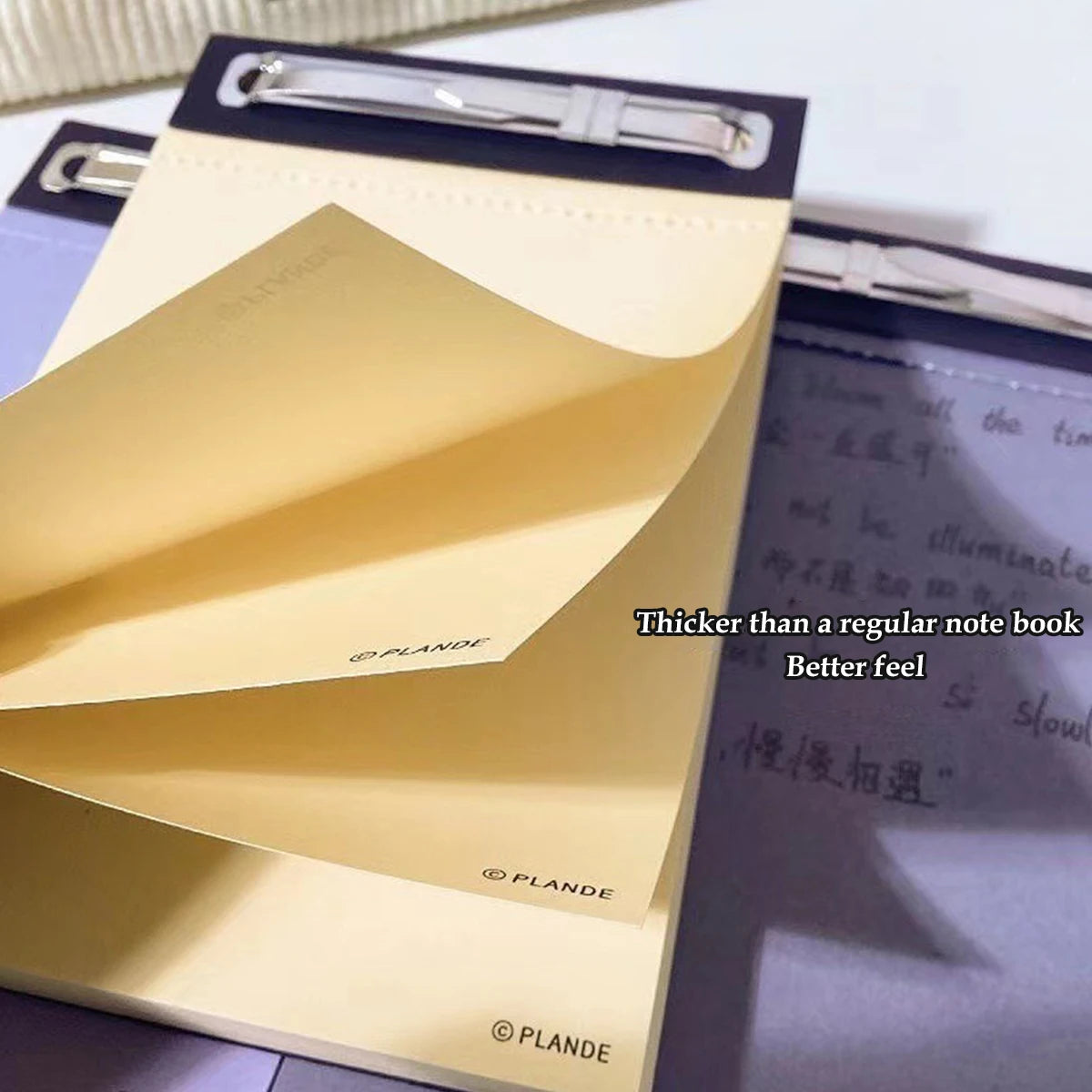 75 Sheets of Plande Note Book Can Be Torn Student Study Memo Hand Account Non-adhesive Notepad Blank Note Book Pocket Stationery