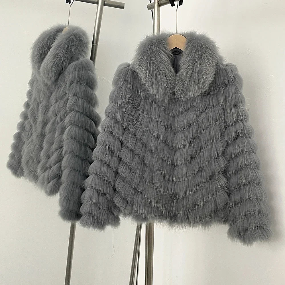 Fox Fur Coat Jacket