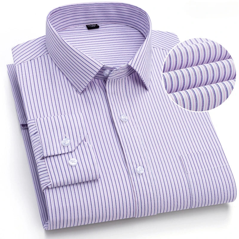 Elegants Casual Slim Fit Cotton Long-Sleeve shirts