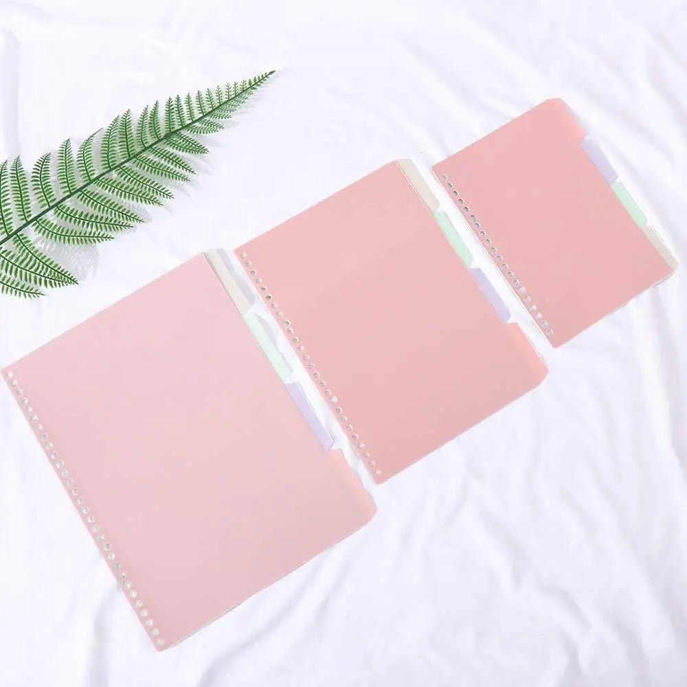 School Coil Book Bookmark B5 A5 A4 Diary Loose-leaf Inner Page Notebook Separator Page Binder Index Page Binder Index Dividers