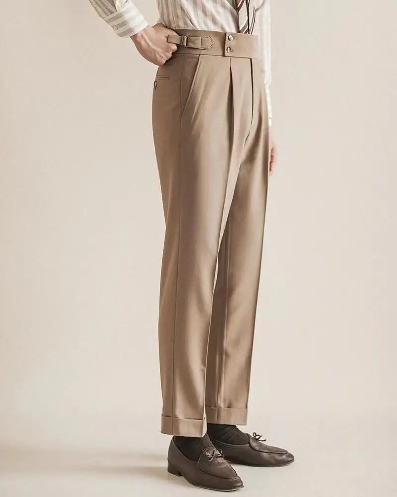 Old Money Trousers British Style Slim Fit