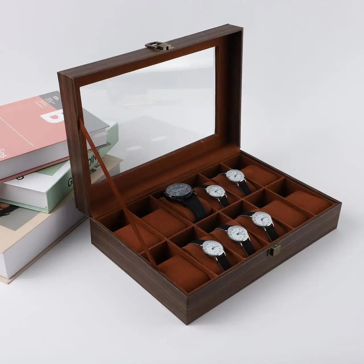 Watch storage box, home watch placement box, watch collection box, watch box, mechanical watch partition display box