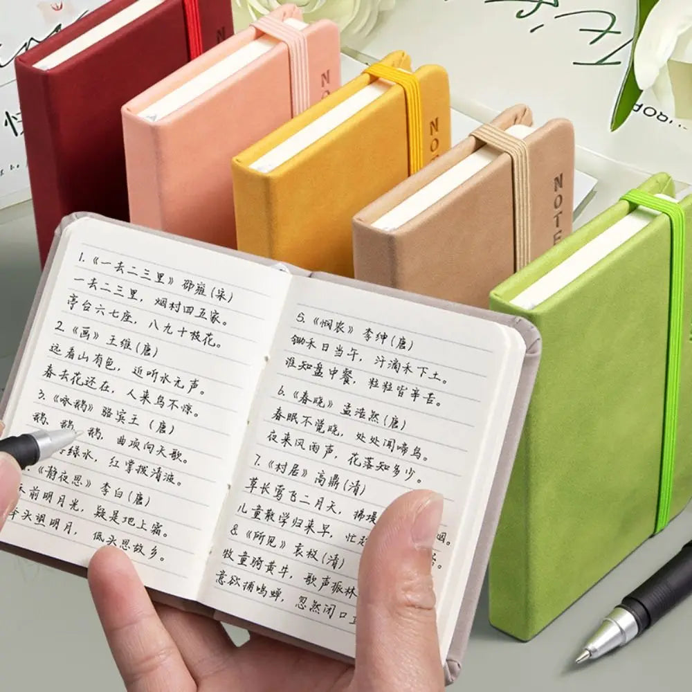 Simple Memo Diary Planner A7 Mini Notebook Diary Notebook Taking Notes Pocket Notepad Thickening Word Book Stationery