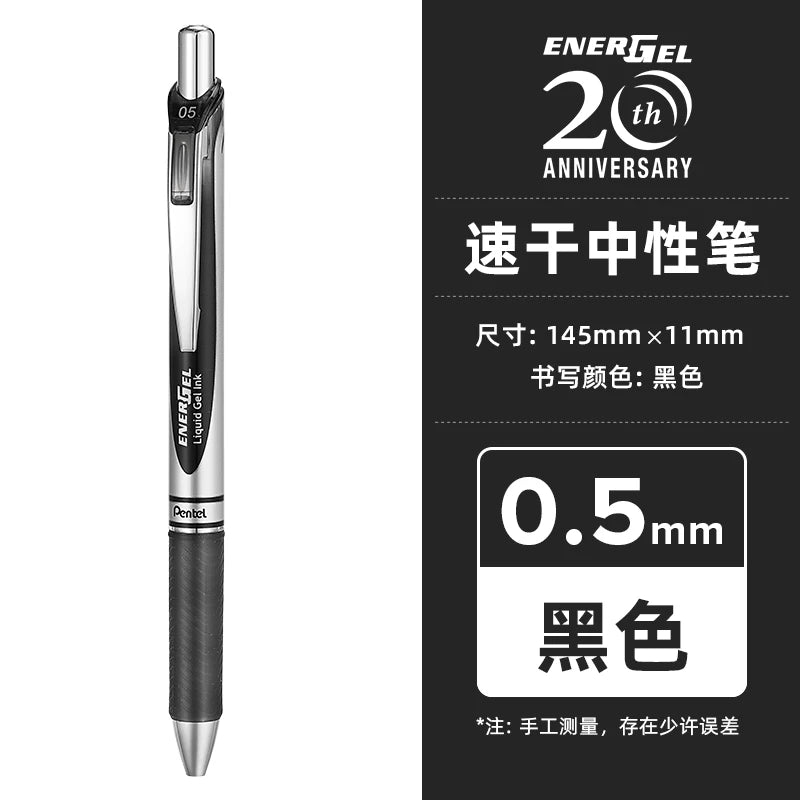 Pentel  BLN75 Gel Pen Smooth And Quick-drying Press Water Pen For Students With 0.5mm Japanese Stationery