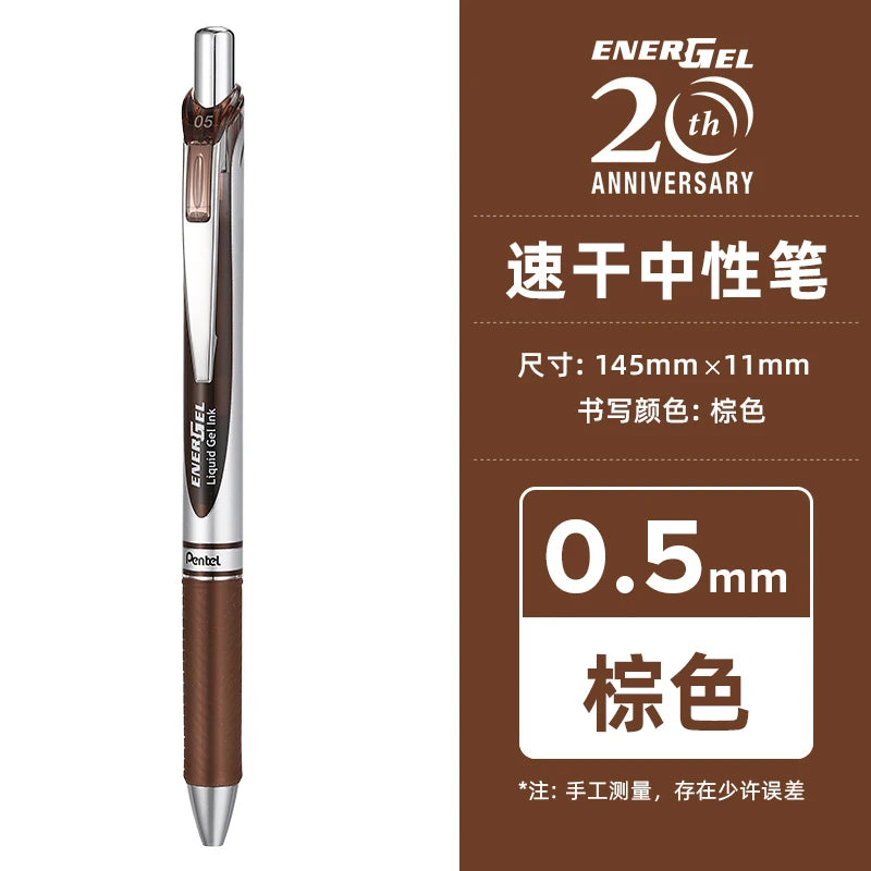 Pentel  BLN75 Gel Pen Smooth And Quick-drying Press Water Pen For Students With 0.5mm Japanese Stationery