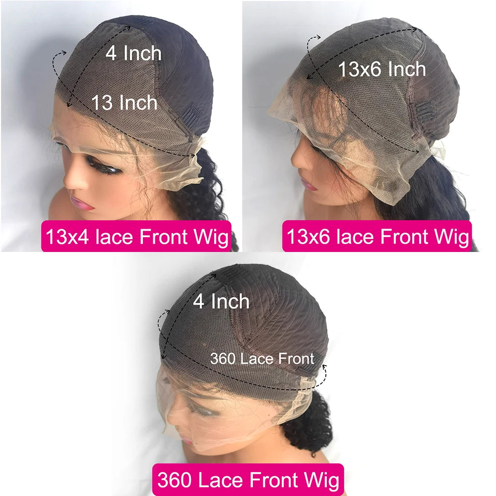 42 44 Inch Lace Front Human Hair Wigs 13x4 13x6 Transparent Lace Bone Straight Wig Brazilian 250 Density Frontal Wigs For Women