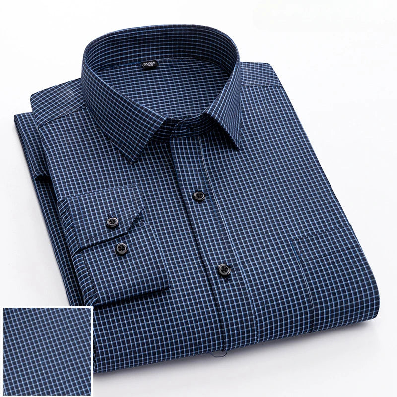 Elegants Casual Slim Fit Cotton Long-Sleeve shirts