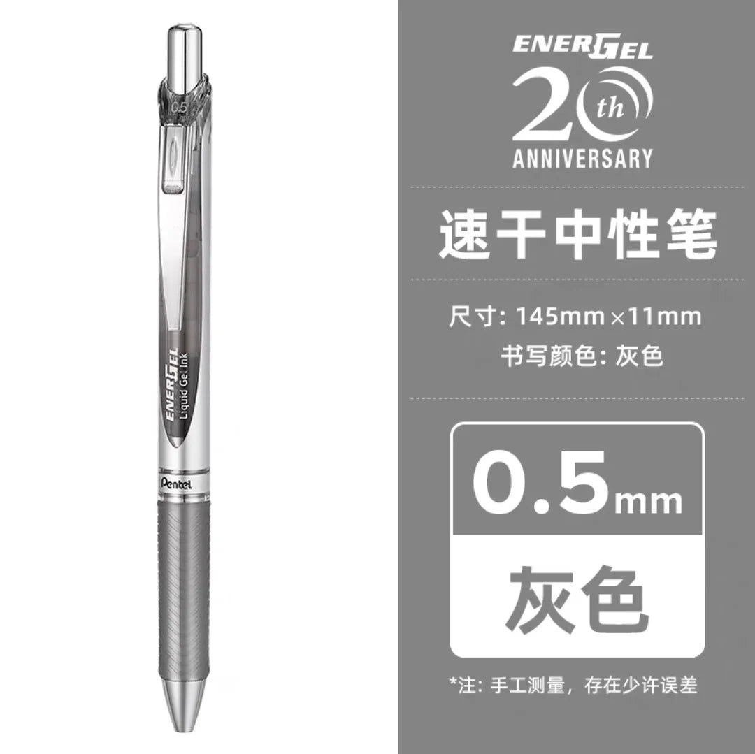 Pentel  BLN75 Gel Pen Smooth And Quick-drying Press Water Pen For Students With 0.5mm Japanese Stationery