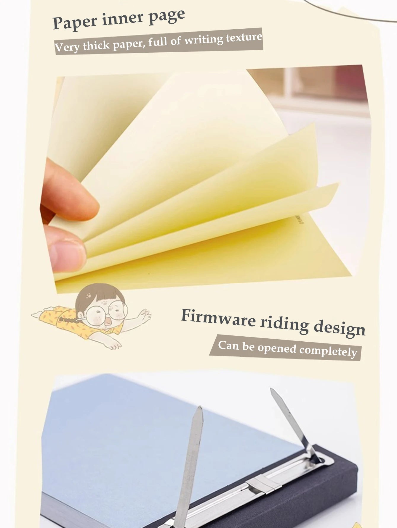 75 Sheets of Plande Note Book Can Be Torn Student Study Memo Hand Account Non-adhesive Notepad Blank Note Book Pocket Stationery
