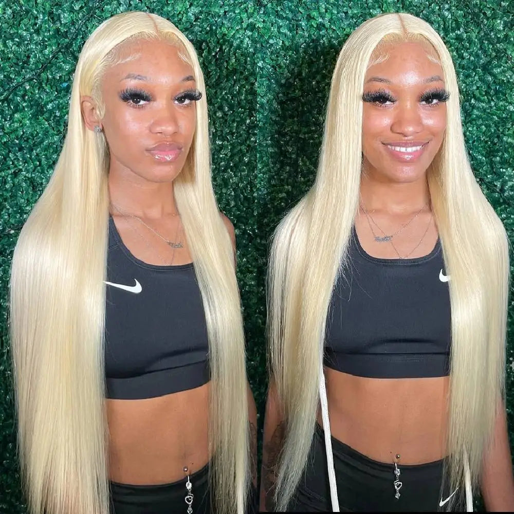 613 HD Lace Frontal Wig 13x4 13x6 360 Full Lace Transparent Honey Blonde Brazilian Straight Lace Front Human Hair Wigs for Women