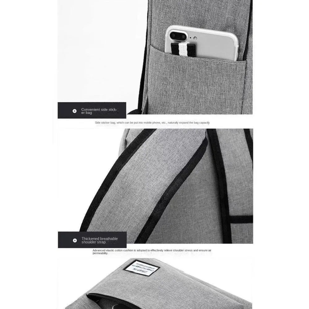 Trendy Men's Minimalist Backpack Versatile Backpack Large Capacity Student Backpack Computer Travel Bag Washable  Backpack