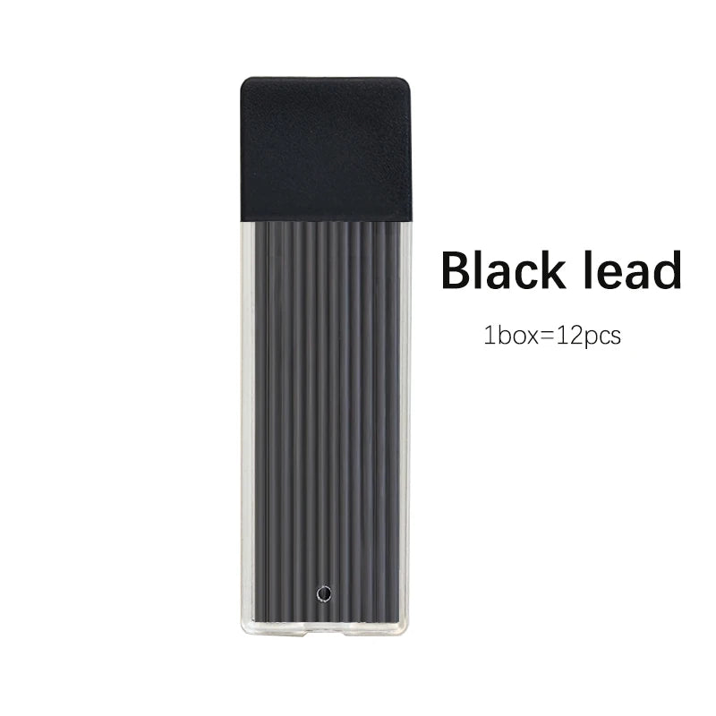 3 Colors 2.0mm Mechanical Pencil Comes with A Pencil Sharpener 2B Lead Core Sketching Painting Writing Stationery Supplies