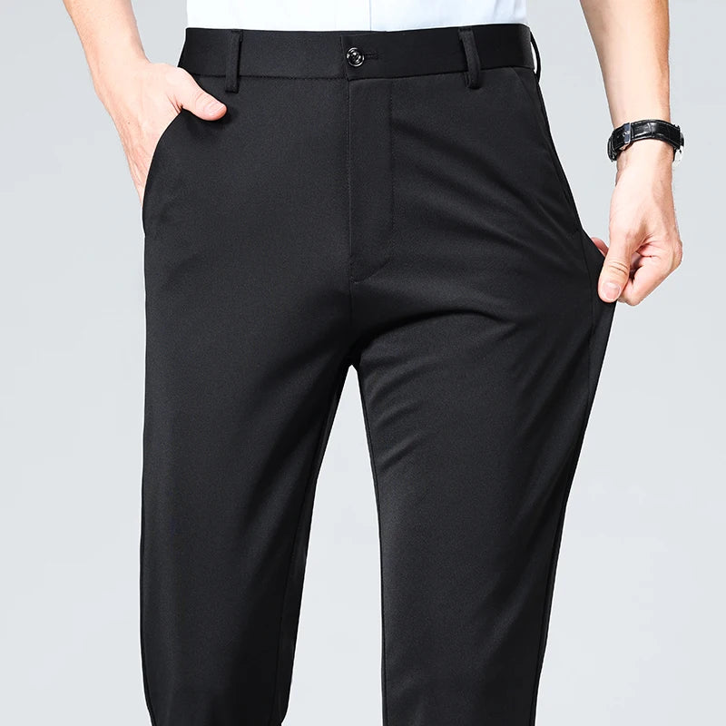 Casual Trousers Pants Pants Black Wine Red Long Pants
