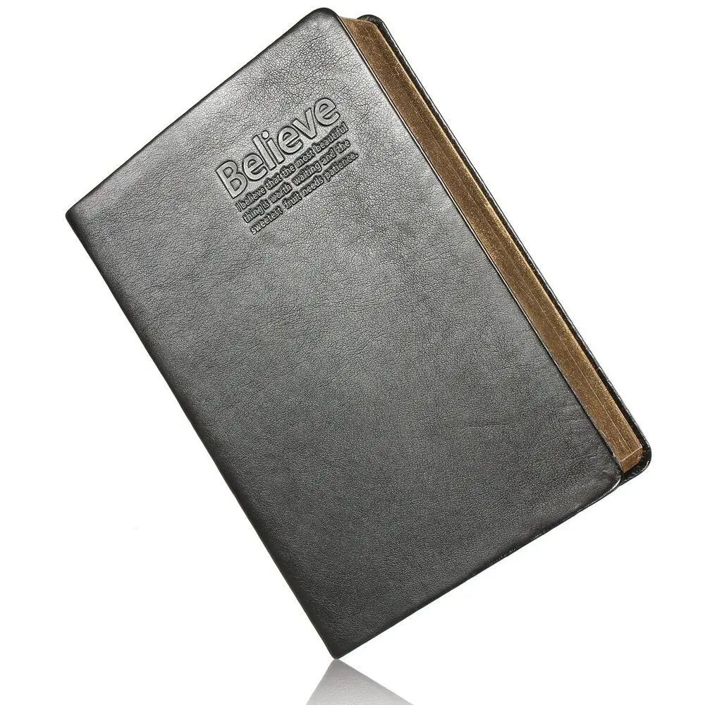 Thick Paper PU Leather Bible Diary Book Agenda Planner Notebook Traveling Book A5 Notepad
