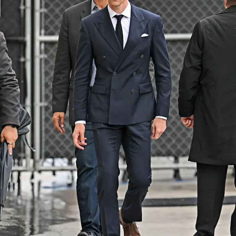 Suit (Blazer+ Vest + Pants) Men's Business Gentleman Fashion Slim Work Solid Color Plus Size Fair Dress Wedding Best Man Suit