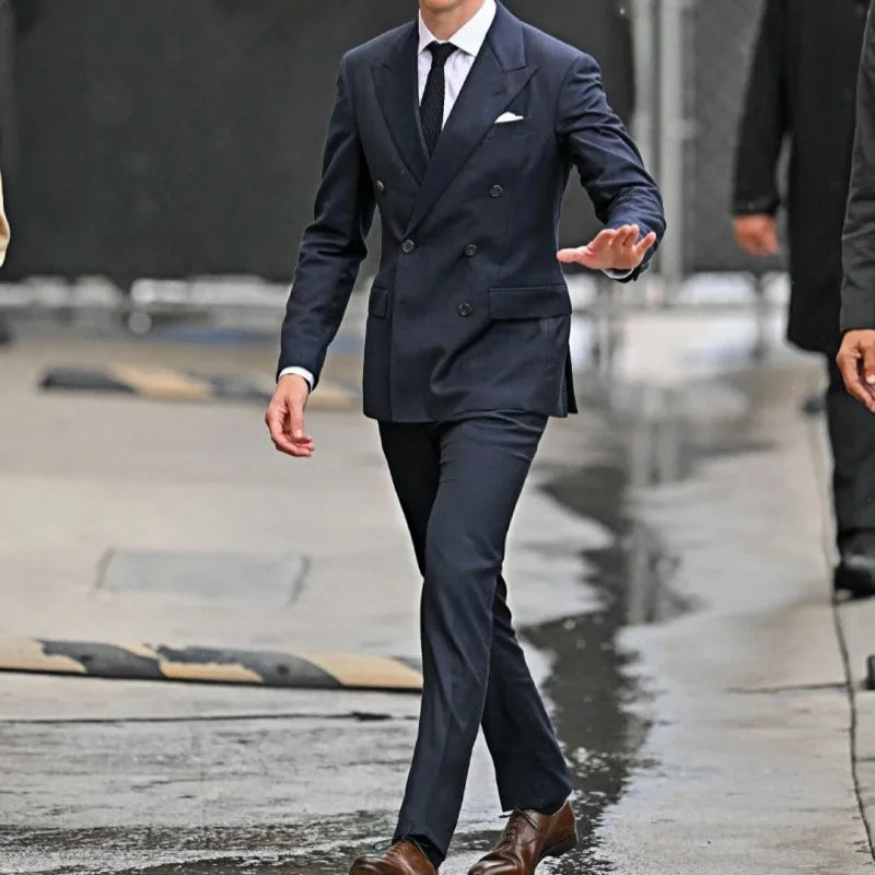 Suit (Blazer+ Vest + Pants) Men's Business Gentleman Fashion Slim Work Solid Color Plus Size Fair Dress Wedding Best Man Suit