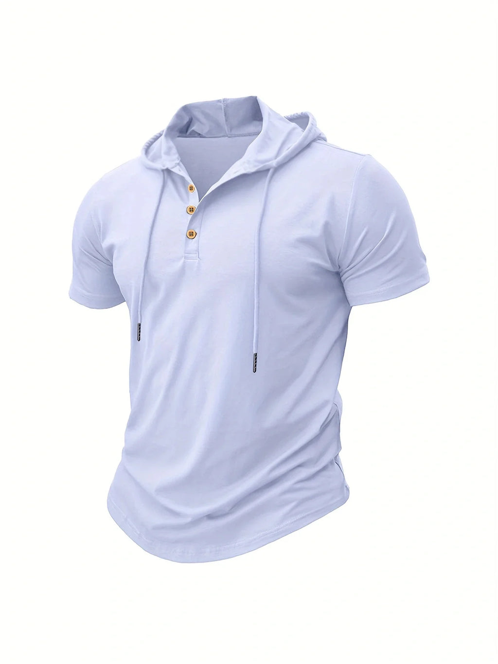 Slim Fitness Hooded Short-Sleeved Quick Dry T-Shirt