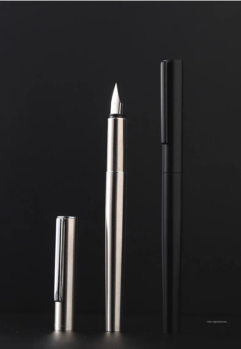 Jinhao 35 Fountain Pen All Steel Luxury Quality EF/ F Nib Calligraphy Writing Pen Stationery Business Office School Supplies