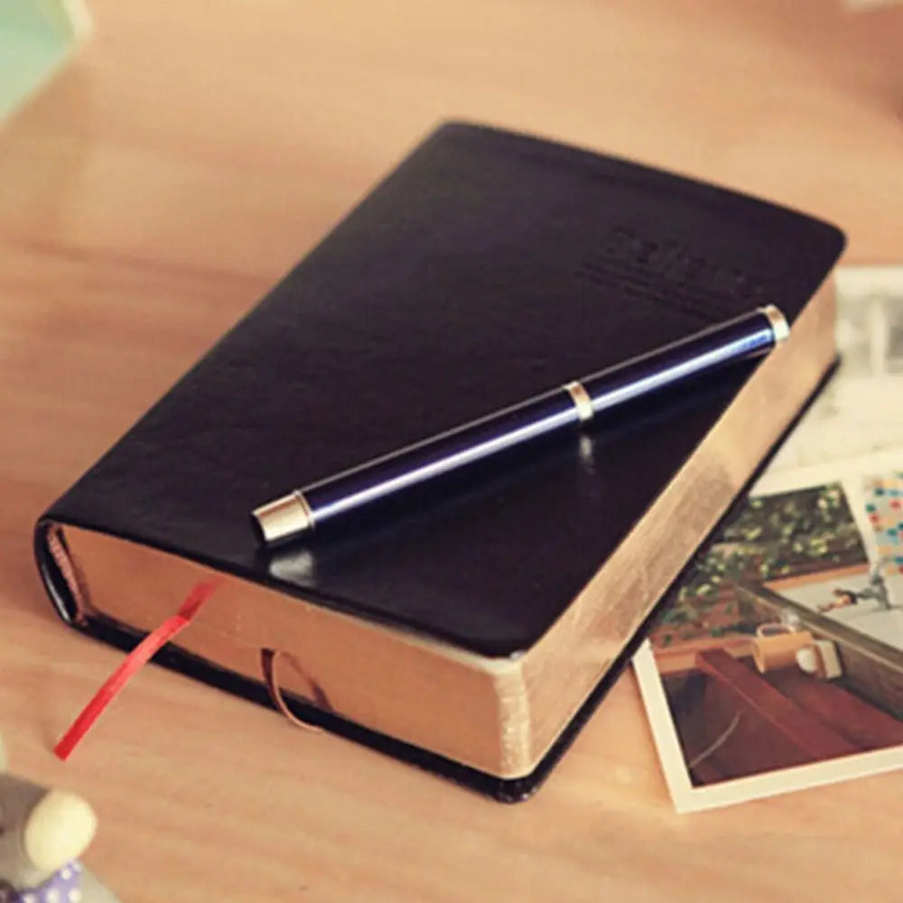 Thick Paper PU Leather Bible Diary Book Agenda Planner Notebook Traveling Book A5 Notepad