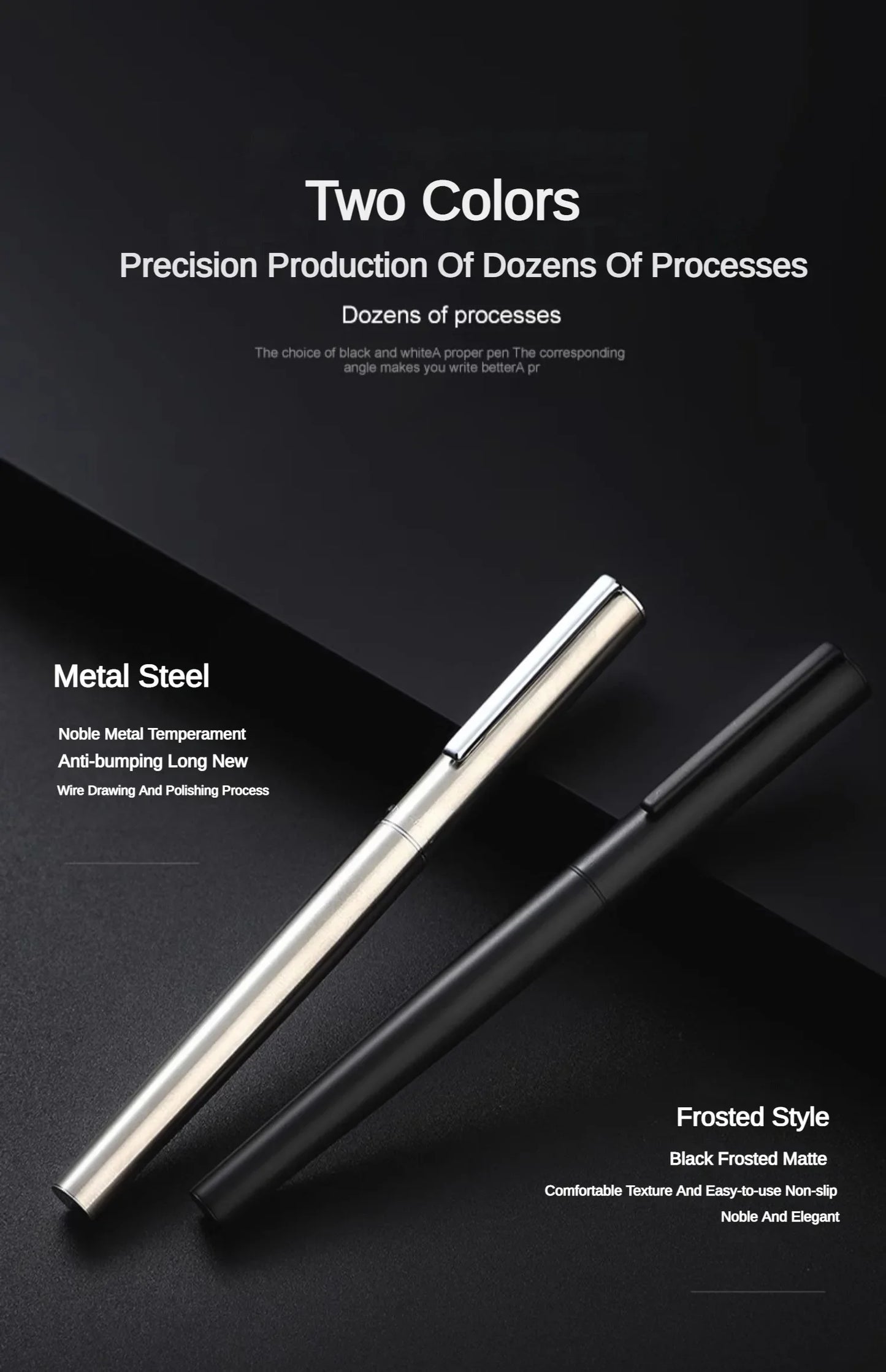 Jinhao 35 Fountain Pen All Steel Luxury Quality EF/ F Nib Calligraphy Writing Pen Stationery Business Office School Supplies