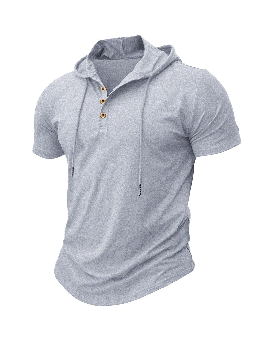 Slim Fitness Hooded Short-Sleeved Quick Dry T-Shirt
