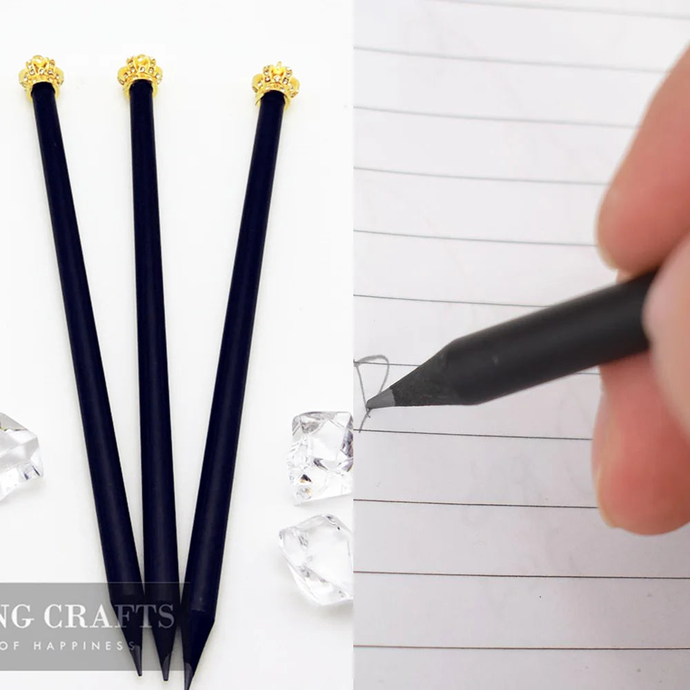 Pencil Crown Diamond Color Pencil Stationery Items Drawing Supplies Cute Pencils For School Basswood Office School