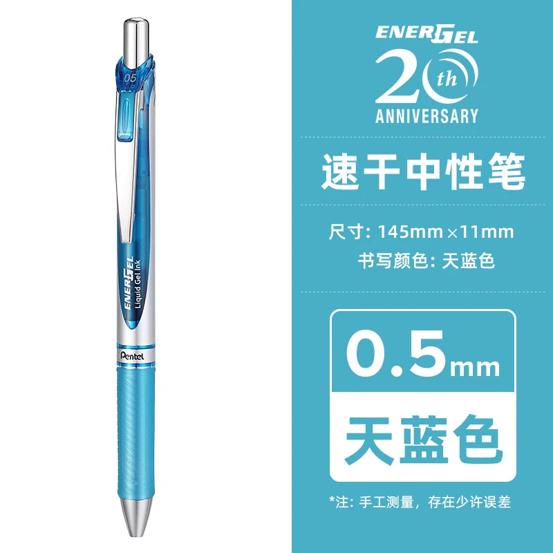 Pentel  BLN75 Gel Pen Smooth And Quick-drying Press Water Pen For Students With 0.5mm Japanese Stationery