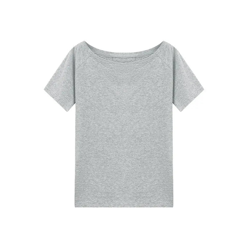 T-shirts Niche Design Off Shoulder