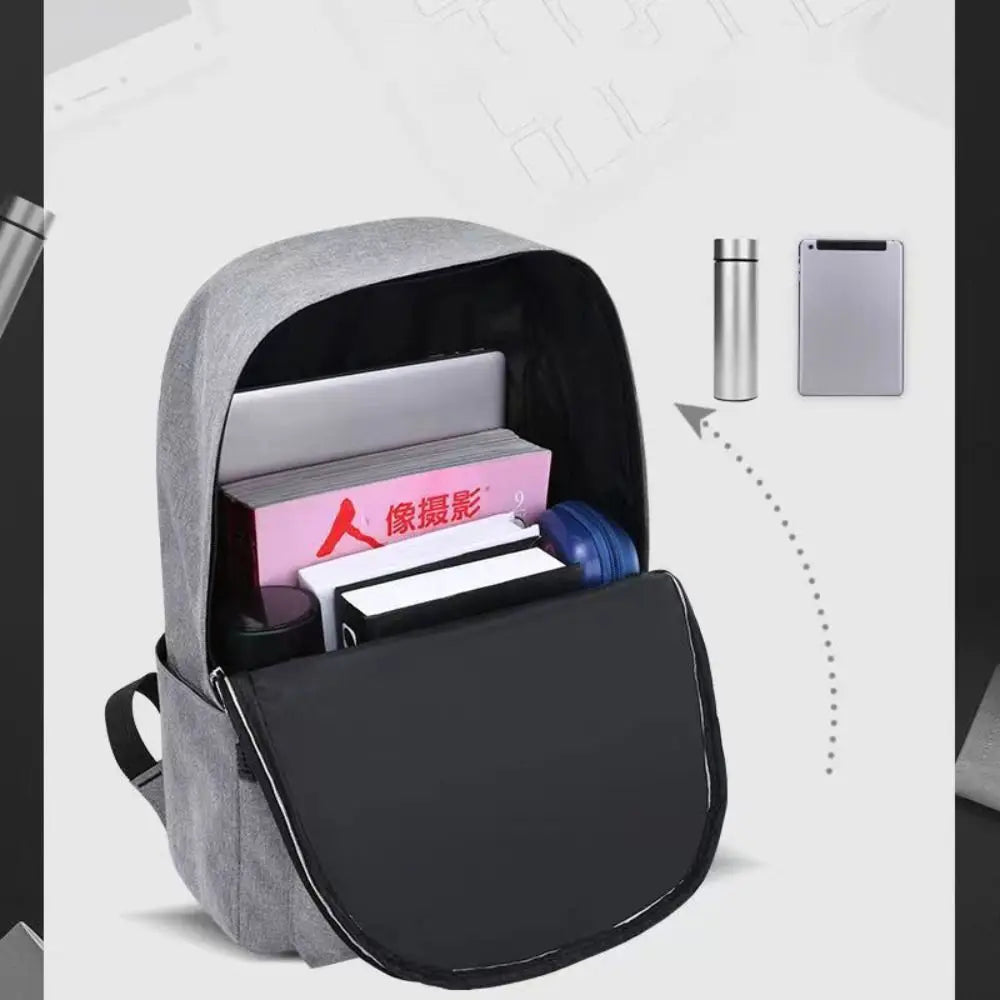 Trendy Men's Minimalist Backpack Versatile Backpack Large Capacity Student Backpack Computer Travel Bag Washable  Backpack