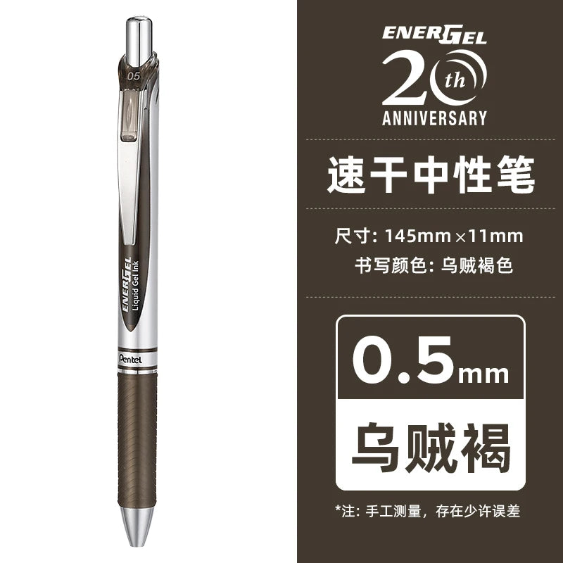 Pentel  BLN75 Gel Pen Smooth And Quick-drying Press Water Pen For Students With 0.5mm Japanese Stationery