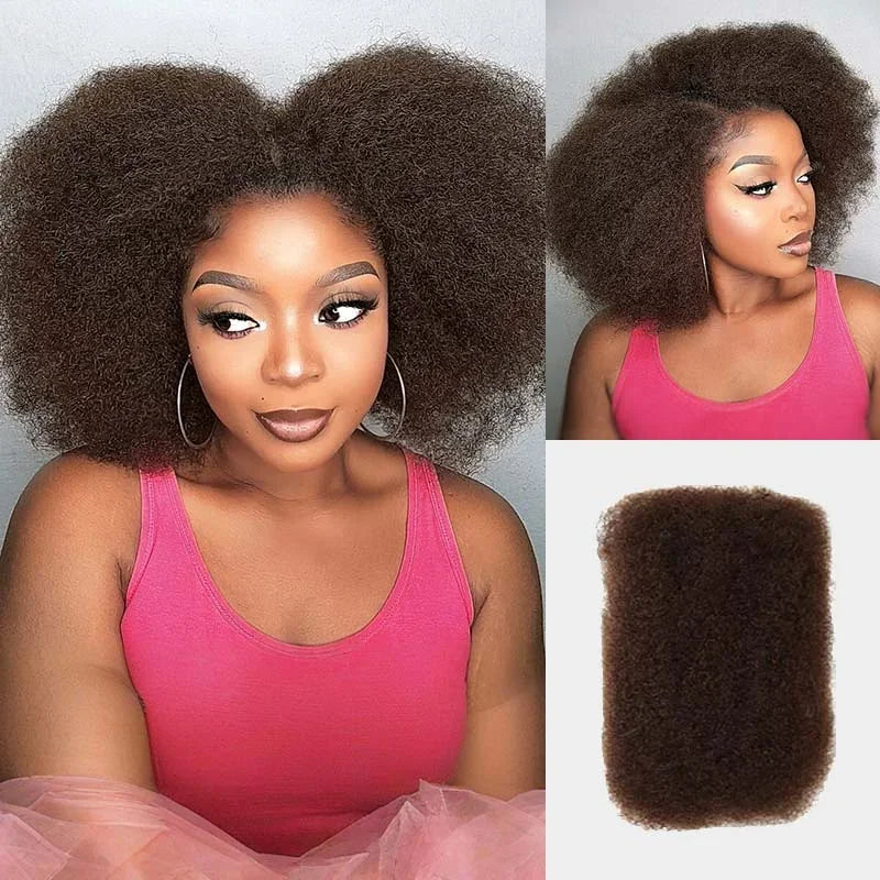 Best Quality QVR Afro Kinky Bulk Hair for Dreadlocks Affordable Sale Top Tight Kinkys for Loc Repair Twist Braiding 1 Pack 50g