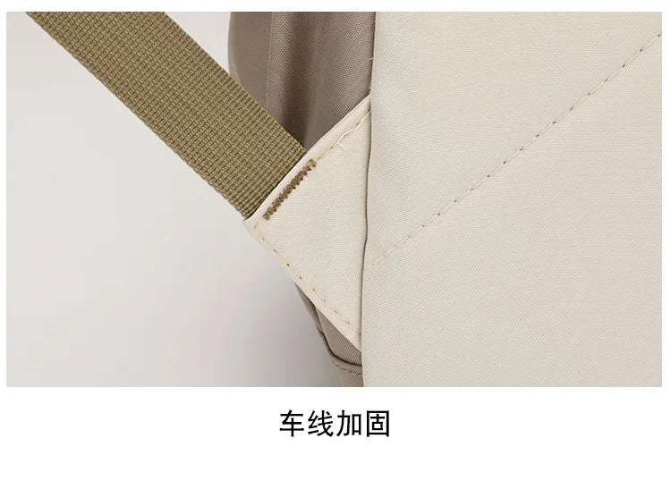 Backpack for Middle School Girls, Ins Style, College, High School, Versatile Color-Block Double