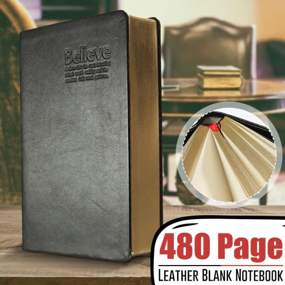 Thick Paper PU Leather Bible Diary Book Agenda Planner Notebook Traveling Book A5 Notepad