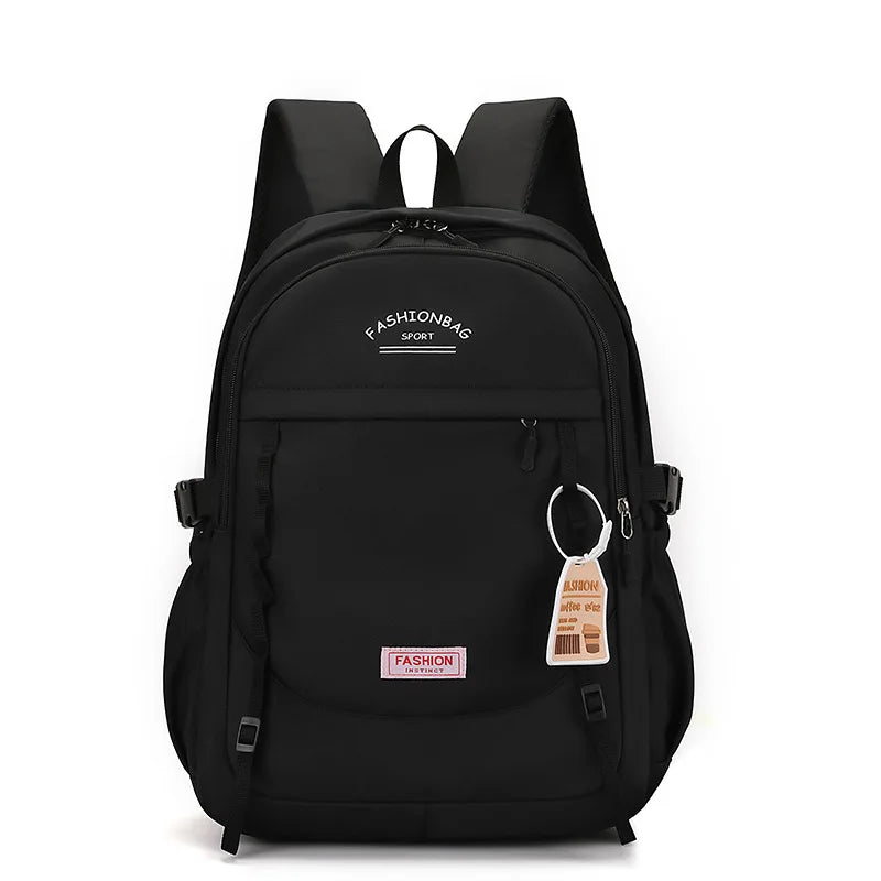 Backpack for Middle School Girls, Ins Style, College, High School, Versatile Color-Block Double