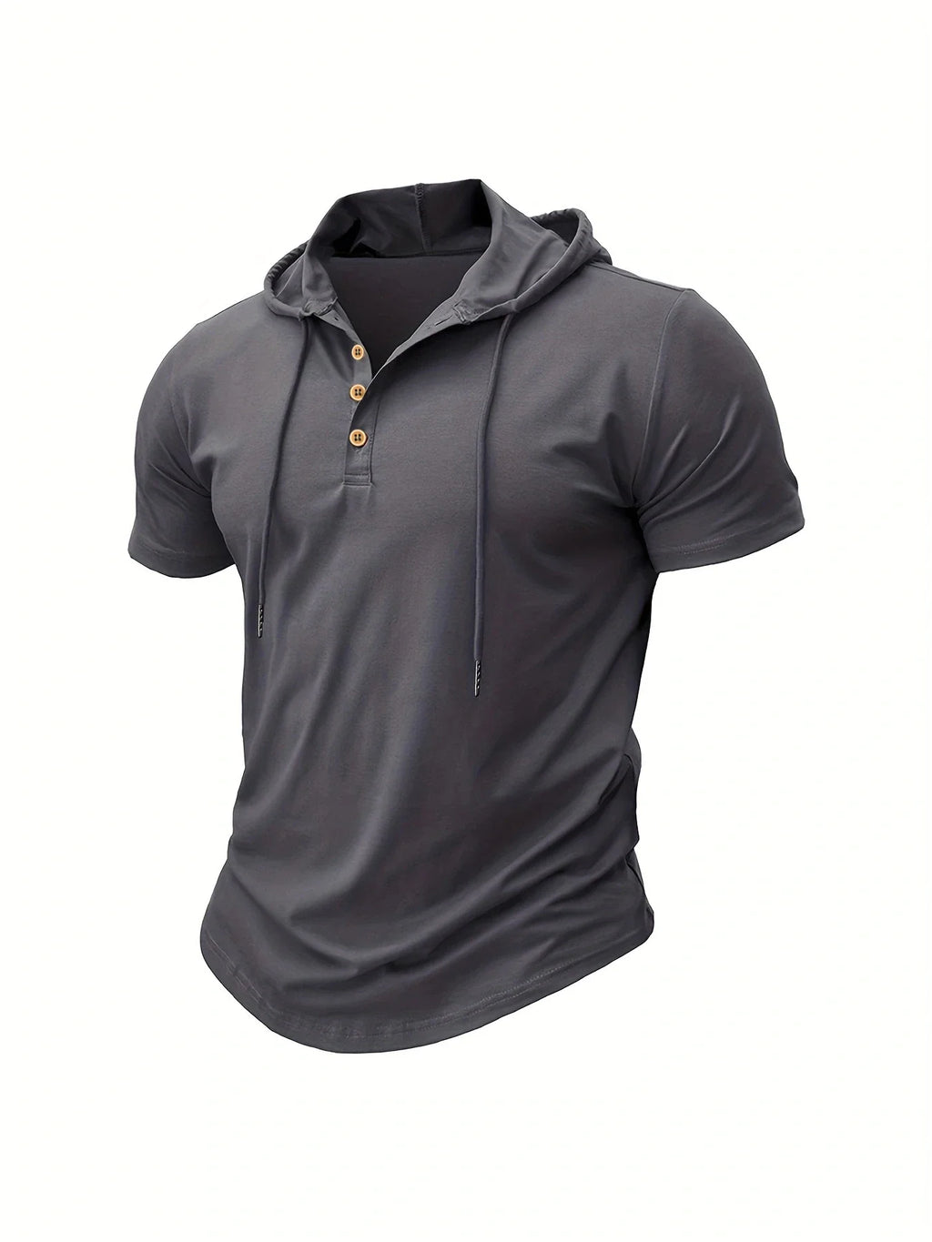 Slim Fitness Hooded Short-Sleeved Quick Dry T-Shirt