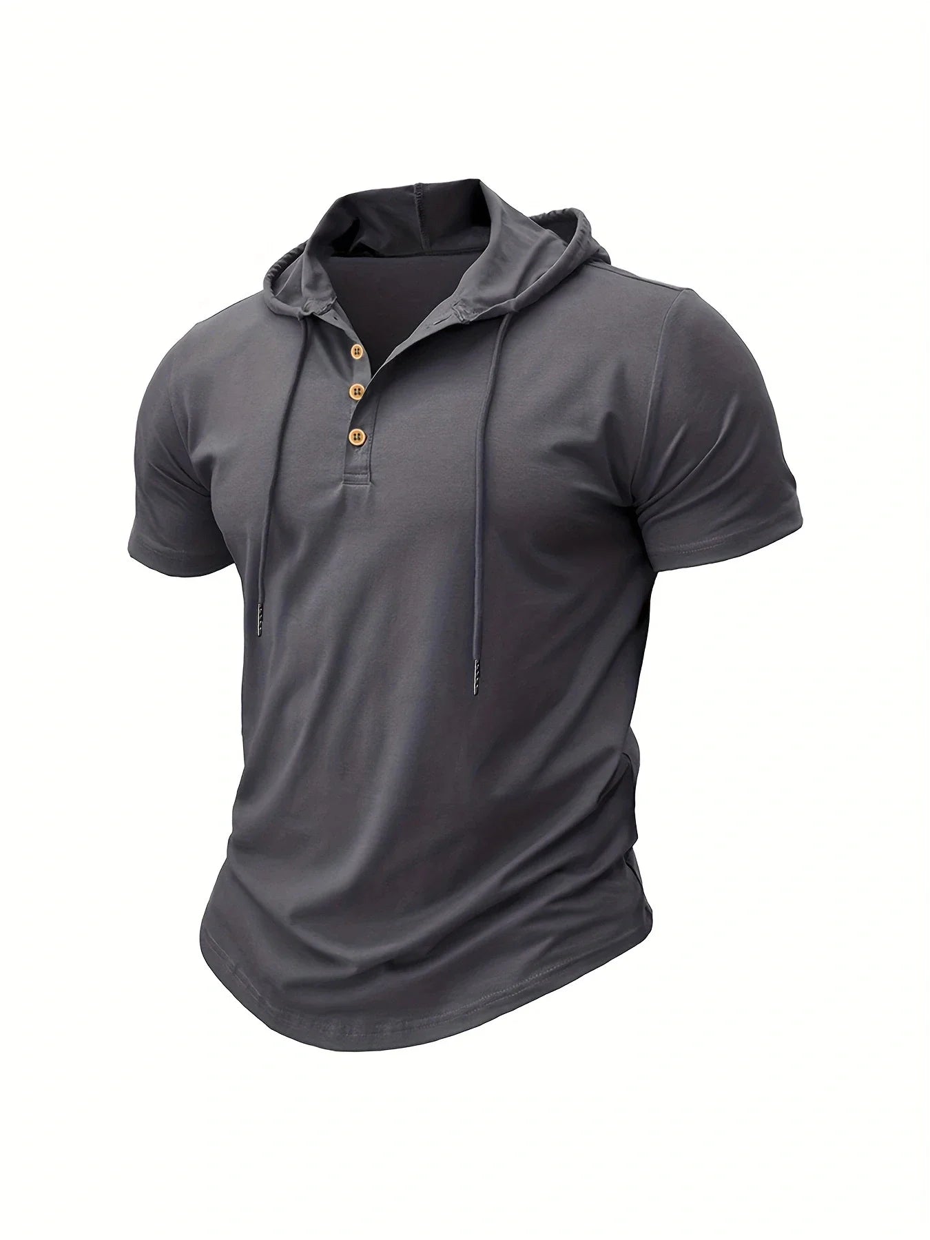 Slim Fitness Hooded Short-Sleeved Quick Dry T-Shirt