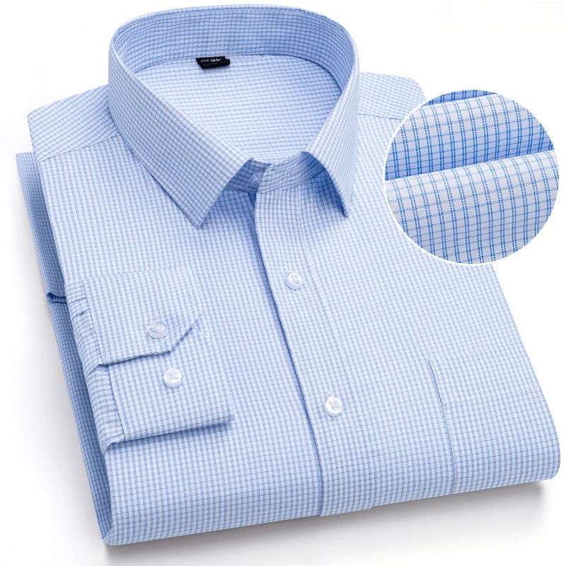 Elegants Casual Slim Fit Cotton Long-Sleeve shirts