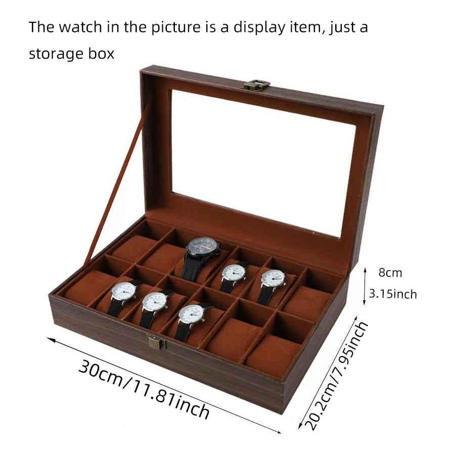 Watch storage box, home watch placement box, watch collection box, watch box, mechanical watch partition display box