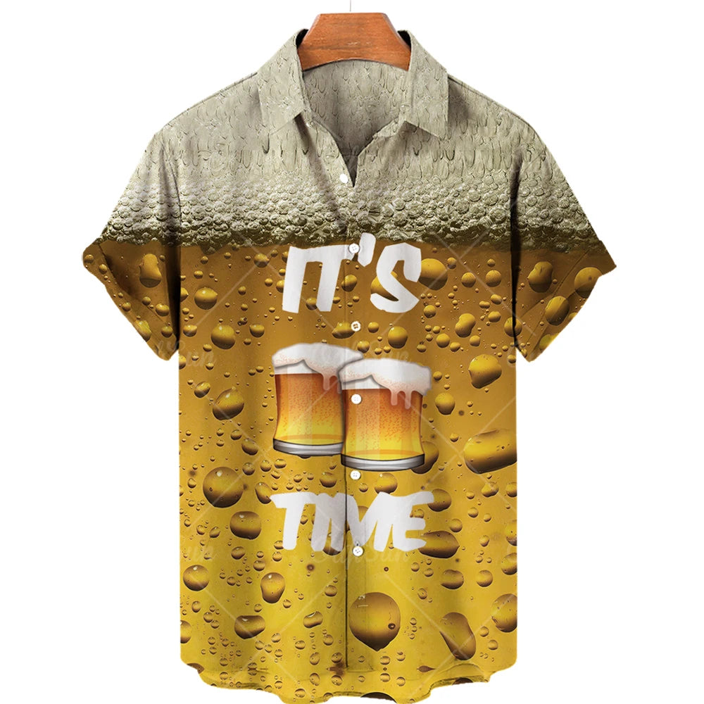 Hawaiian Beer Shirts For Men