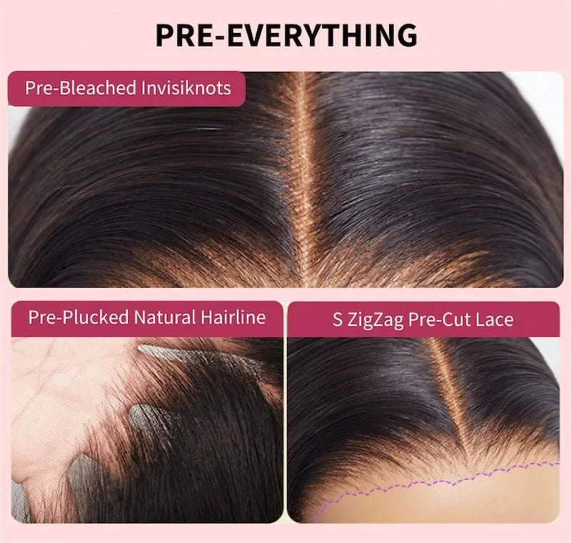 Beautyforever 13x4 Elastic Drawstring Glueless Wig Human Hair 3D Body Wave Bye Bye Knots Wear and Go Glueless Lace Front Wig