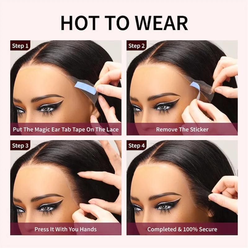 Beautyforever 13x4 Elastic Drawstring Glueless Wig Human Hair 3D Body Wave Bye Bye Knots Wear and Go Glueless Lace Front Wig